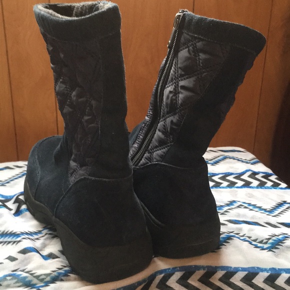 Navy 8.5B Lands End Boots - Picture 5 of 7